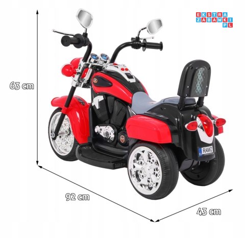 [TR1501] Motocykl Chopper NightBike na akumulator 6V/4.5Ah z melodyjkami