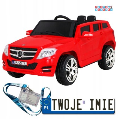 Czerwony City Rider na akumulator - 2x35W, 12V/9Ah, pilot, wolny start, MP3, USB, LED - [QY618]