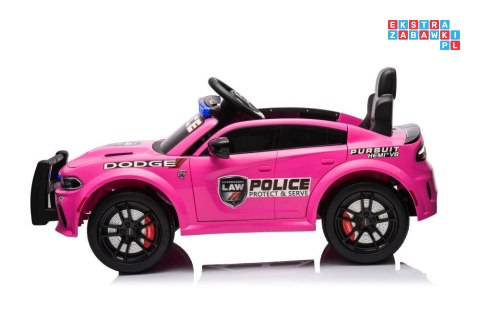 Dodge Charger Policyjny Auto Na Akumulator Ekoskóra EVA MP3 USB Bluetooth