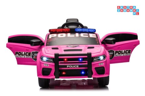 Dodge Charger Policyjny Auto Na Akumulator Ekoskóra EVA MP3 USB Bluetooth