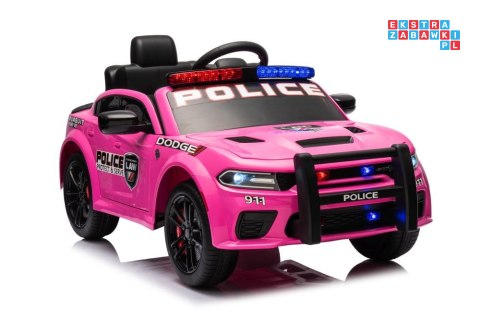 Dodge Charger Policyjny Auto Na Akumulator Ekoskóra EVA MP3 USB Bluetooth