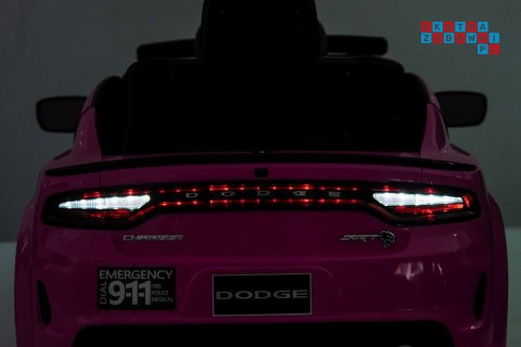 Dodge Charger Policyjny Auto Na Akumulator Ekoskóra EVA MP3 USB Bluetooth