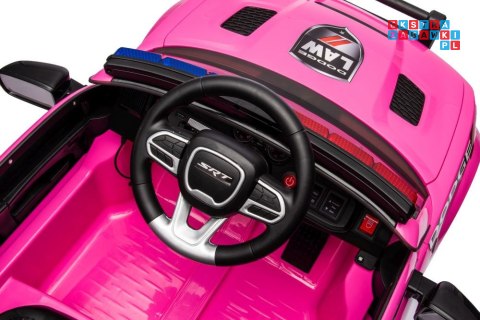 Dodge Charger Policyjny Auto Na Akumulator Ekoskóra EVA MP3 USB Bluetooth