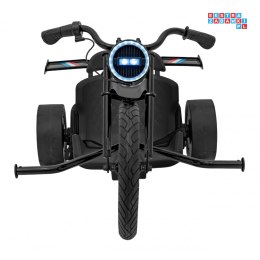 [SX2338] Drift Bike na akumulator 24V/10Ah z funkcją driftu koła pompowane i plastikowe do 70 kg 5-punktowe pasy - czarny