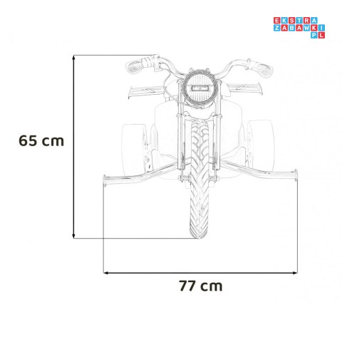 [SX2338] Drift Bike na akumulator 24V/10Ah z funkcją driftu koła pompowane i plastikowe do 70 kg 5-punktowe pasy - czarny