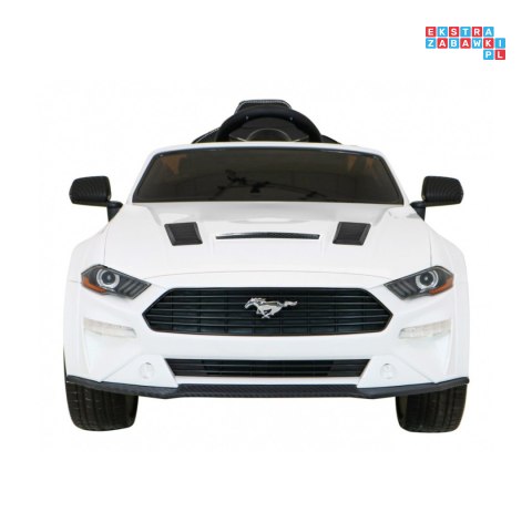 [SX2038] Ford Mustang GT na akumulator 2x35W 12V/7Ah Regulacja siedzenia Pilot LED EVA - biały