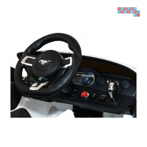 [SX2038] Ford Mustang GT na akumulator 2x35W 12V/7Ah Regulacja siedzenia Pilot LED EVA - biały