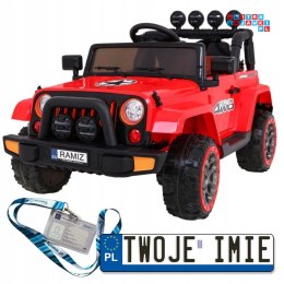 Full Time 4WD Terenowe Auto na akumulator 4x4 z Pilotem LED Schowek