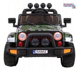 [BRD-7588.EXL] Full time 4WD lakierowane auto terenowe na akumulator 4x40W 12V/10Ah pilot LED - moro
