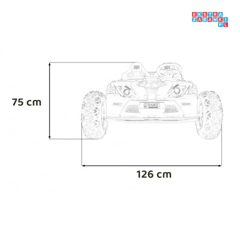 [SX2358] Auto General 63 na akumulator 800W 48V/20Ah pompowane koła Bluetooth LED - czarny
