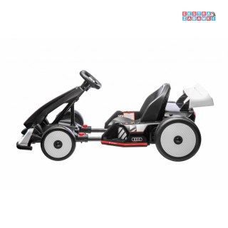 Gokart Audi sportowe z funkcją driftu na akumulator - 2x150W, LED, MP3, radio FM