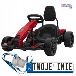 Gokart Fast 3 Drift na akumulator dla dzieci + Funkcja driftu + Silniki 2x150W + Radio LED + Pasy