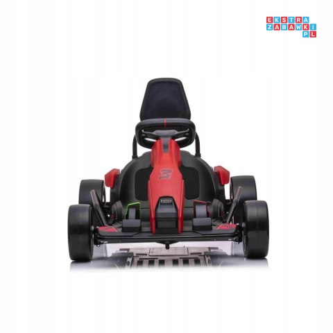 Gokart Fast 3 Drift na akumulator dla dzieci + Funkcja driftu + Silniki 2x150W + Radio LED + Pasy
