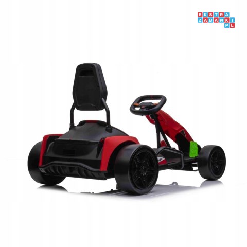 Gokart Fast 3 Drift na akumulator dla dzieci + Funkcja driftu + Silniki 2x150W + Radio LED + Pasy