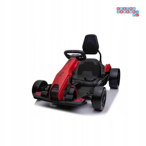 Gokart Fast 3 Drift na akumulator dla dzieci + Funkcja driftu + Silniki 2x150W + Radio LED + Pasy