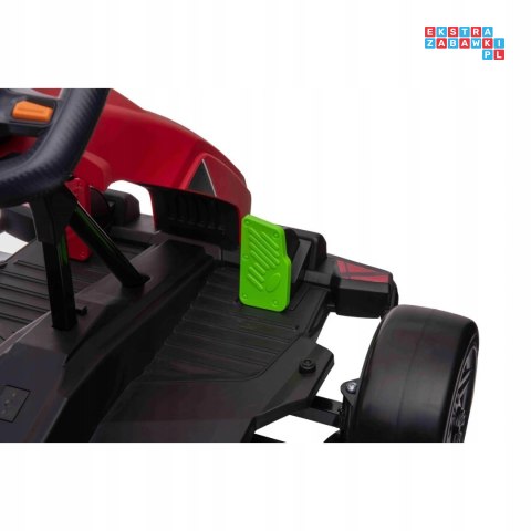 Gokart Fast 3 Drift na akumulator dla dzieci + Funkcja driftu + Silniki 2x150W + Radio LED + Pasy
