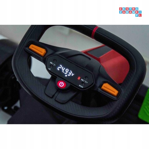 Gokart Fast 3 Drift na akumulator dla dzieci + Funkcja driftu + Silniki 2x150W + Radio LED + Pasy