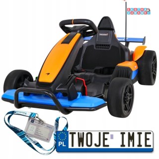 Gokart McLaren Drift na akumulator - Funkcja driftu, Światła LED, Wolny Start, EVA