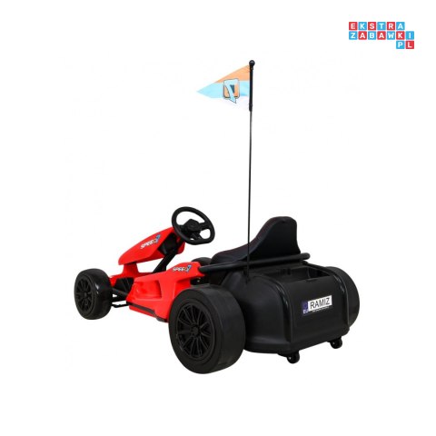 Gokart Speed 7 Drift king Pojazd na akumulator Funkcja Driftu ekoskóra 2X150W