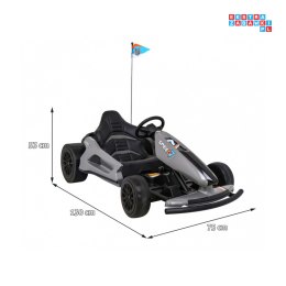 Gokart Speed 7 Drift king Pojazd na akumulator Funkcja Driftu ekoskóra 2X150W