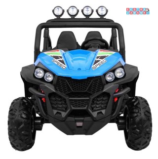 Grand Lift buggy na akumulator 4x4 - niebieski, 4x45W, 24V/7Ah, pilot, MP3, LED, EVA [S2588-LIFT]