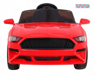 Czerwone Auto GT Sport na akumulator - 12V/4.5Ah, pilot, wolny start, bagażnik, MP3, LED - [BBH-718A]