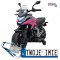 [TR2306] Motor Honda NC750x na akumulator 2x35W 12V/4.5Ah odgłosy silnika boczne kółka bluetooth MP3 - różowy