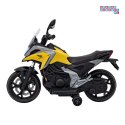 [TR2306] Motor Honda NC750x na akumulator 2x35W 12V/4.5Ah odgłosy silnika boczne kółka bluetooth MP3 - żółty