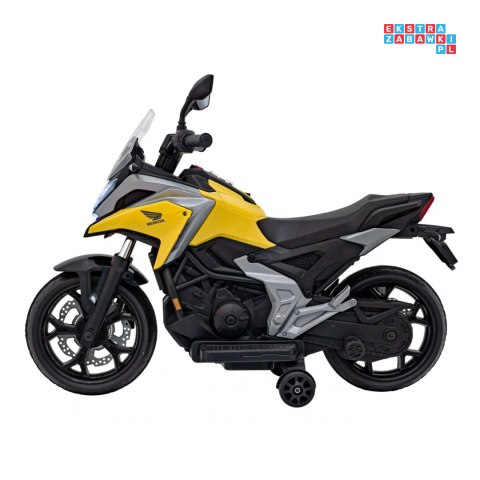 [TR2306] Motor Honda NC750x na akumulator 2x35W 12V/4.5Ah odgłosy silnika boczne kółka bluetooth MP3 - żółty