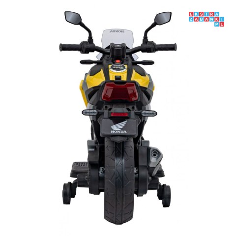 [TR2306] Motor Honda NC750x na akumulator 2x35W 12V/4.5Ah odgłosy silnika boczne kółka bluetooth MP3 - żółty