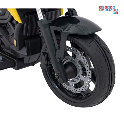 [TR2306] Motor Honda NC750x na akumulator 2x35W 12V/4.5Ah odgłosy silnika boczne kółka bluetooth MP3 - żółty