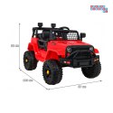 [BDM0922] Jeep Dark Night na akumulator 2x35W 12V/7Ah pilot ekoskóra wolny start EVA audio - czerwony