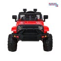 [BDM0922] Jeep Dark Night na akumulator 2x35W 12V/7Ah pilot ekoskóra wolny start EVA audio - czerwony