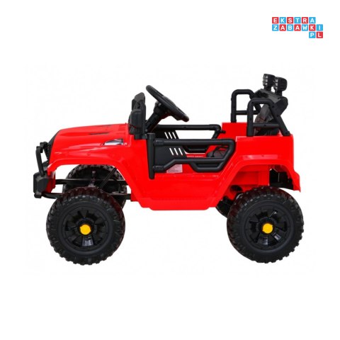 [BDM0922] Jeep Dark Night na akumulator 2x35W 12V/7Ah pilot ekoskóra wolny start EVA audio - czerwony