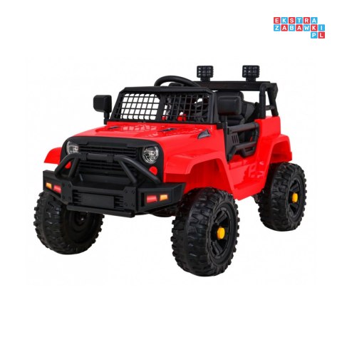 [BDM0922] Jeep Dark Night na akumulator 2x35W 12V/7Ah pilot ekoskóra wolny start EVA audio - czerwony