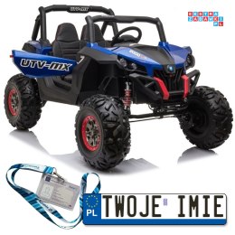 Jeep Lakierowany Auto na akumulator Ekoskóra Pilot EVA LED MP3