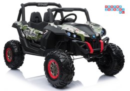 Jeep Lakierowany Auto na akumulator Ekoskóra Pilot EVA LED MP3