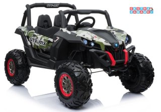 Jeep Lakierowany Auto na akumulator - Ekoskóra, Pilot, EVA, LED, MP3