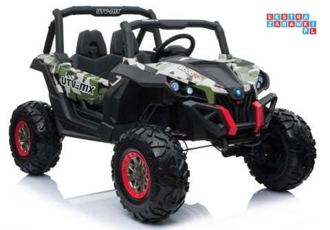 Jeep Lakierowany Auto na akumulator Ekoskóra Pilot EVA LED MP3