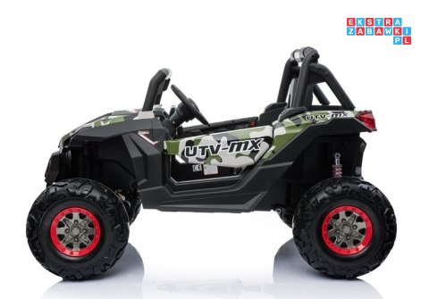 Jeep Lakierowany Auto na akumulator Ekoskóra Pilot EVA LED MP3