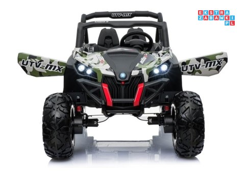 Jeep Lakierowany Auto na akumulator Ekoskóra Pilot EVA LED MP3