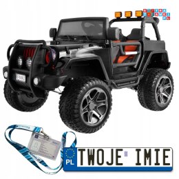 Jeep Monster 4x4 Auto na akumulator pilot regulacja siedzenia MP3 LED EVA
