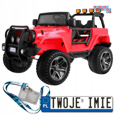 [WXE1688] Jeep Monster Auto na akumulator 4x45 24V/7Ah pilot regulacja siedzenia MP3 LED EVA