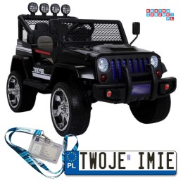 [6590] Jeep S2388 na akumulator 4x45W 12V/10Ah Bluetooth Ekoskóra EVA LED - czarny