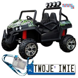 Lakierowany Pojazd 4x45W na Akumulator z Bluetooth Ekoskóra EVA LED