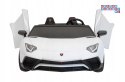 [A8803] Lamborghini Aventador SV na akumulator 2x200W 24V/10Ah Pilot EVA audio LED - biały