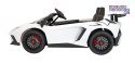 [A8803] Lamborghini Aventador SV na akumulator 2x200W 24V/10Ah Pilot EVA audio LED - biały