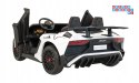 [A8803] Lamborghini Aventador SV na akumulator 2x200W 24V/10Ah Pilot EVA audio LED - biały