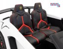 [A8803] Lamborghini Aventador SV na akumulator 2x200W 24V/10Ah Pilot EVA audio LED - biały