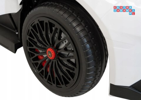 [A8803] Lamborghini Aventador SV na akumulator 2x200W 24V/10Ah Pilot EVA audio LED - biały